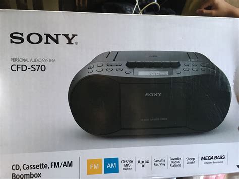 Sony Cfd Rs60cp Usb Radio Cassette Cd Mp3 Player