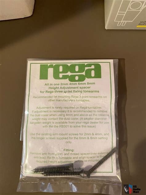 Rega Tonearm Height Adjustment Spacer Photo 2555414 Us Audio Mart