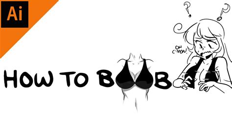 How To Draw Boobs And Breasts Step By Step Adobe Illustrator Youtube
