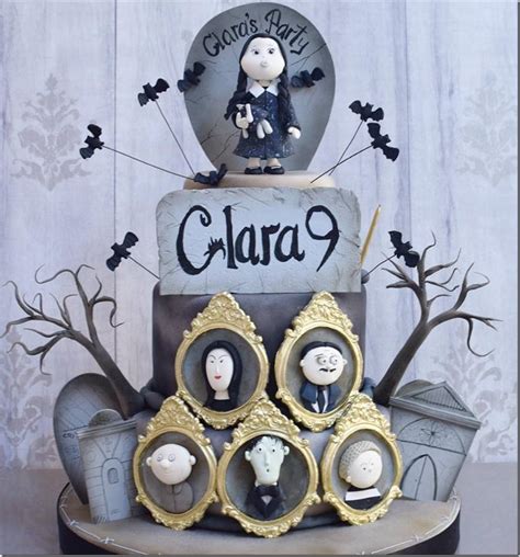 Spooktacular Addams Family Th Birthday Cake Cupcakes Cake Pops Between The Pages Blog