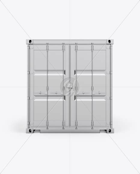 40f Shipping Container Mockup Front View Free Download Images High