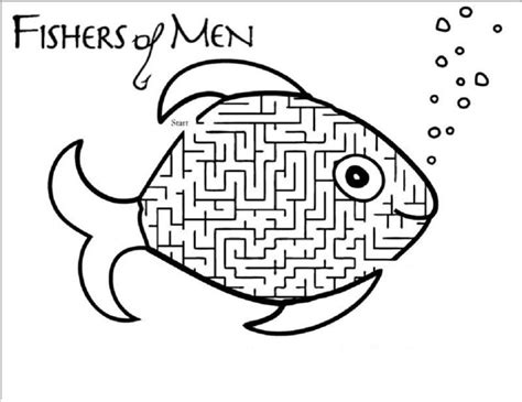 Fishing coloring page from fishing category. Fishers of Men Coloring Page for Fish Lovers (With images ...