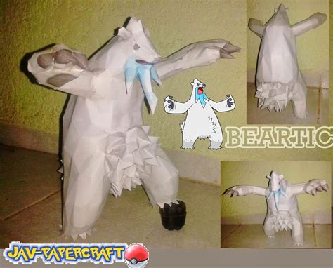 Pokemon Beartic Papercraft Papercraft Paradise Papercrafts Paper Hot