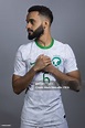 Mohammed Alburayk of Saudi Arabia poses during the official FIFA ...