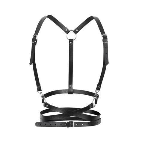 Buy Dacitierypunk Waist Harness Belt Pu Leather Adjustable Body Chest