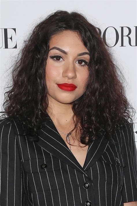 Alessia Cara Curly Dark Brown Messy Hairstyle Steal Her Style