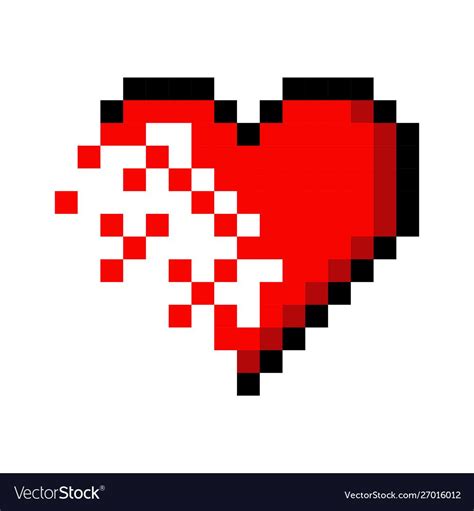 Pixel Art Heart Love Color Icon Valentine Set Download A Free Preview