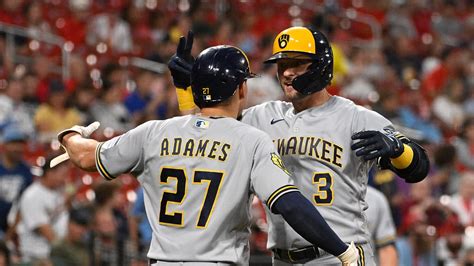 Tyrone Taylor Josh Donaldson Homer In Brewers 8 2 Win Over Cardinals