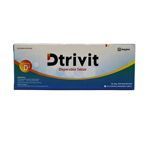 Jual Dtrivit D3 400 IU Tablet Vitamin D Meningkatkan Fungsi Imun