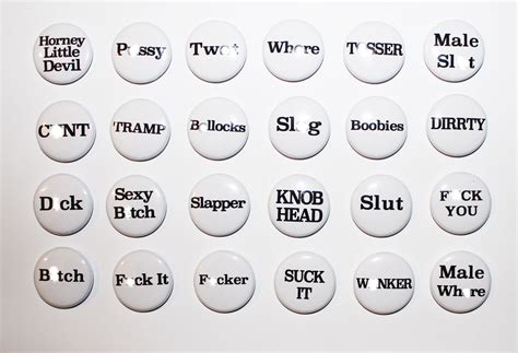 1 25mm rude naughty swear words adult 18 button badges ebay