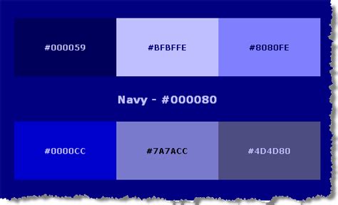 Nightophodi Html Color Chart