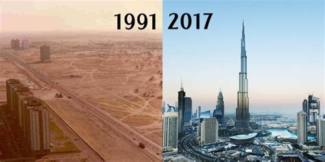 Dubai Then And Now Photo — 17 Dubai Before And After Pictures Show How
