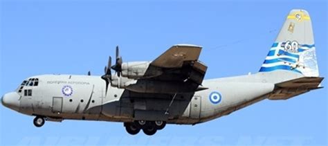 Greece Air Force Lockheed Hercules C 130 Registration 745 With Stand Jf