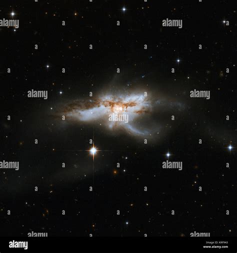 Hubble Interacting Galaxy Ngc 6240 2008 04 24 Stock Photo Alamy