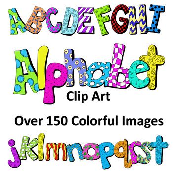 This digital clipart set is perfect for use in greeting cards, scrapbooking, party invitations. Colorful Alphabet Clip Art by Owls and Owlets Digital Art ...