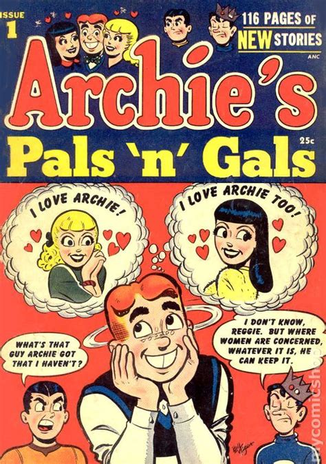 Archies Pals N Gals 1955 1 Archie Comics Characters Archie Comic Books Old Comic Books