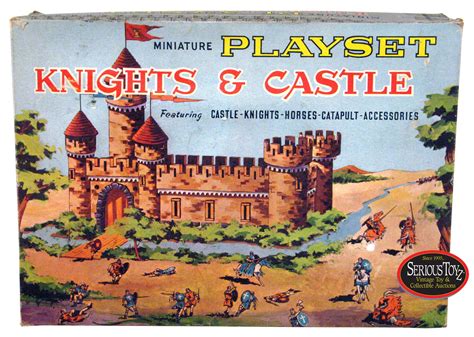 Playset By Marx Knights And Castle” Miniature Playset 1963 Marx Box Is 12 X 875 Playset