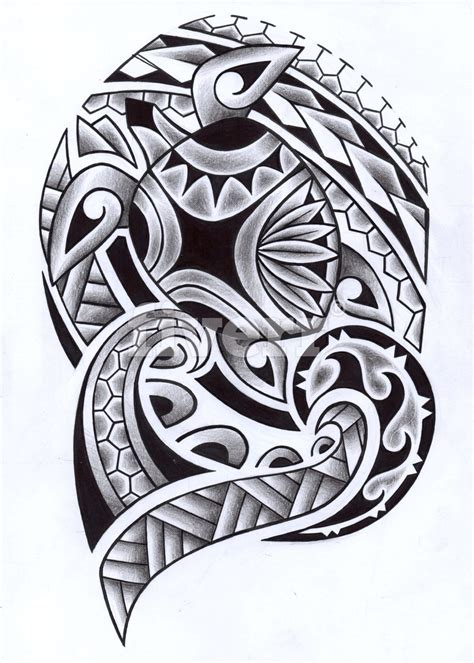 Draw A Layout For Tribal Maori Or Polynesian Design Tattoo By Dauntlesstattoo