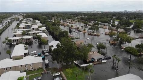 Drone Footage Shows Widespread Flooding In Daytona Beach After Ian