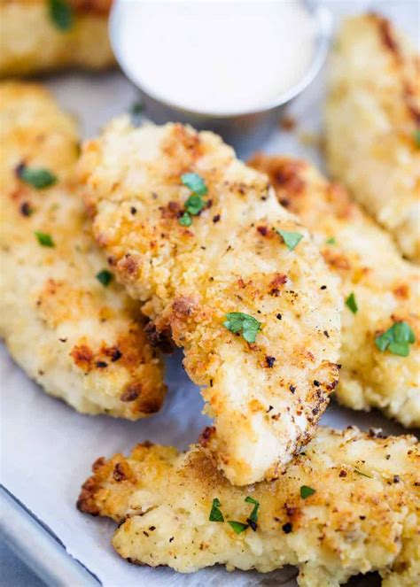 Bake in preheated oven for 8 minutes. EASY Baked Chicken Tenders (ready in 30 minutes!) - I ...