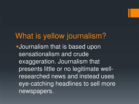 Ppt Yellow Journalism Powerpoint Presentation Free Download Id3079640