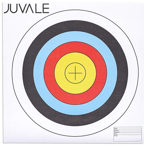 Buy Juvale Paper Bullseye 5 Ring Shooting Targets For Archery And Gun