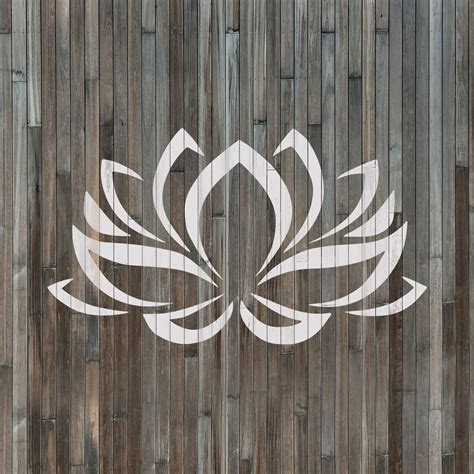 Buy Lotus Flower Stencil Reusable Stencils For Painting Create Diy