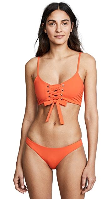 Mara Hoffman Scarlett Lace On Bikini Top Shopbop