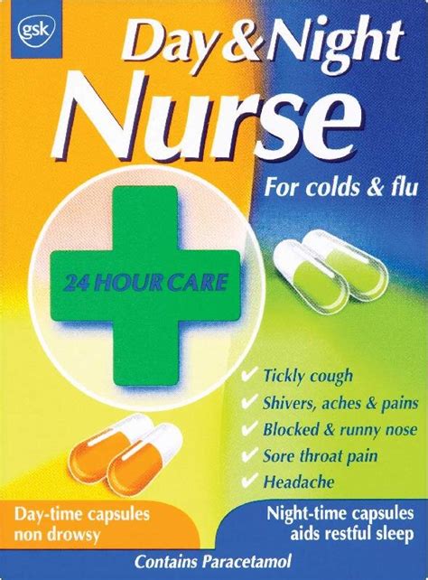 Day And Night Nurse Capsules 7 5mg 500mg 500mg 5mg 10mg 30mg 24 Day And Night Nurse Cough Cold