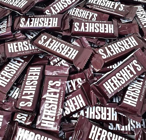 Hersheys Milk Chocolate Bars Snack Size Individually Wrapped Candy
