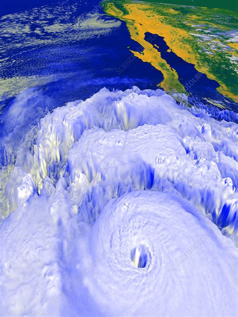 Satellite Image Of Hurricane Linda Stock Image E1550094 Science