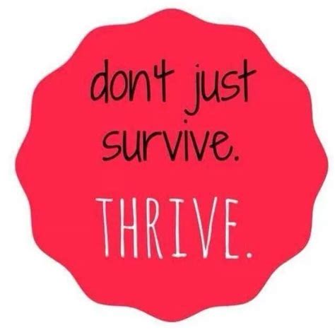 Dont Just Survive Thrive Thrive Experience Thrive Life