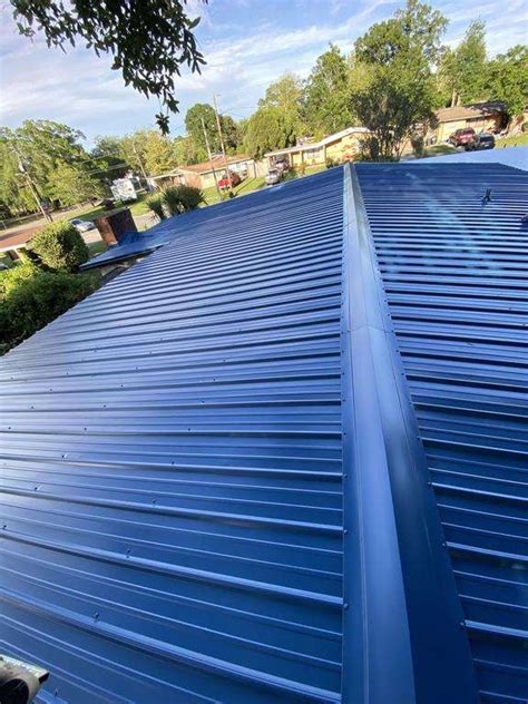 Gallery Blue Metal Roofing Panels