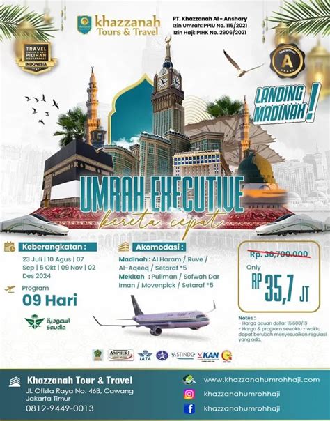 Jadwal Dan Biaya Umroh September