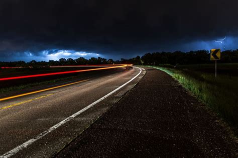 Hd Wallpaper Time Lapse Photography Of Raod Photo Of Road During