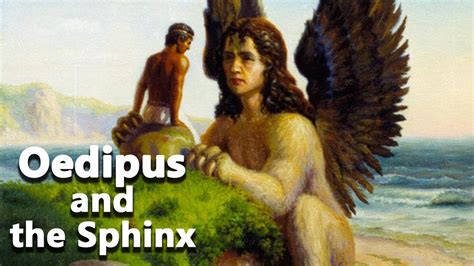 Oedipus And The Sphinx Painting