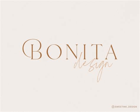 Bonita Logo Design Photography Logo Watermark Boutique Etsy