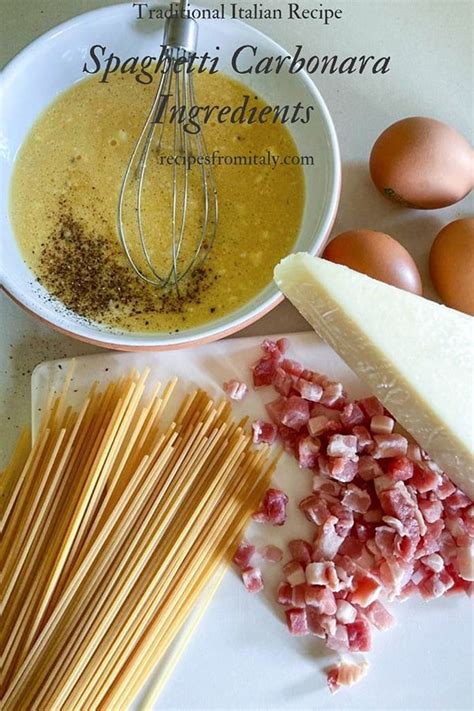Traditional Italian Spaghetti Carbonara Recipes From Italy