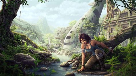 Lara Croft, Fantasy art, Tomb Raider, Tomb raider 2013 HD Wallpapers ...