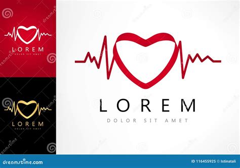 Illustration Of Save Heart With Heartbeat Concept Stock Vector