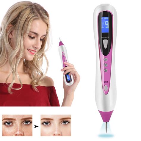 Rechargeable Moles Spots Warts Removal Pen Machine With Light Lcd