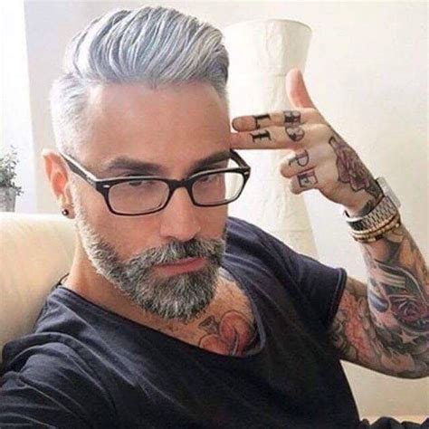 Silver Haired Daddy Hair Styles Haircuts For Men Hair And Beard Styles