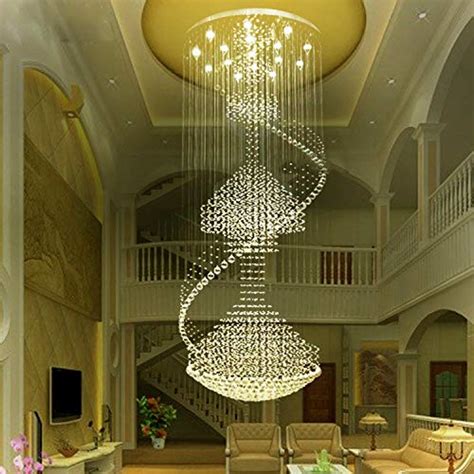 Buy Moooni Modern Large Spiral Crystal Chandelier Lighting Luxury Rain
