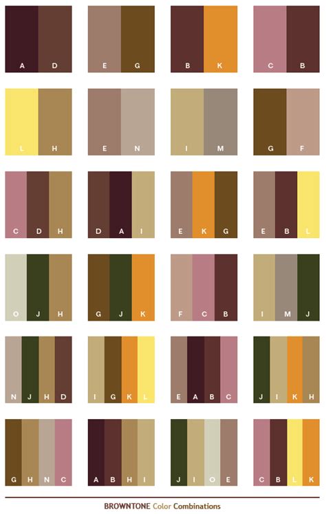 Brown Tone Color Schemes Color Combinations Color Palettes For Print