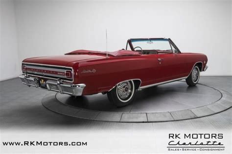 1965 Chevrolet Chevelle Ss Convertible Regal Red Convertible 327 V8 L79