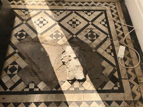 Victorian Tiled Lobby Floor Rebuild In Lytham St Annes Tile Doctor