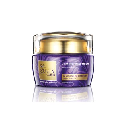 Safi rania gold day cream spf25++ir packaged in an attractive jar in my personal opinion is a decent cream. Safi Rania Night Moisturizing Cream reviews