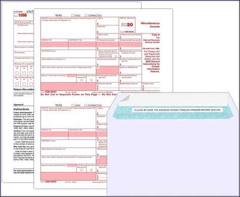 1099 Misc Template For Preprinted Forms 2018 Template 1 Resume