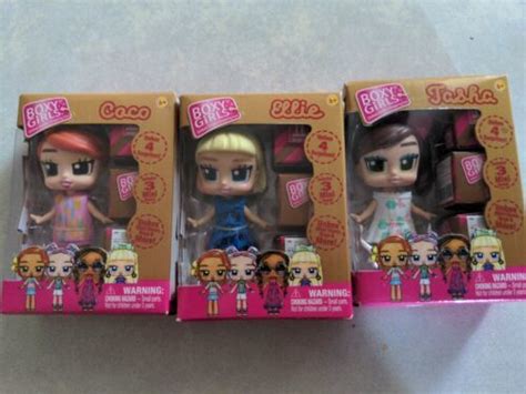 Boxy Girls Mini Dolls Coco Ellie Tasha Doll 3 Mini Boxes New Set Of 3