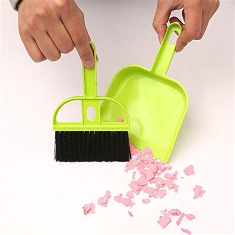 Maxzila Mini Dustpan And Brush Set Hand Broom Cute Little Whisk Dust